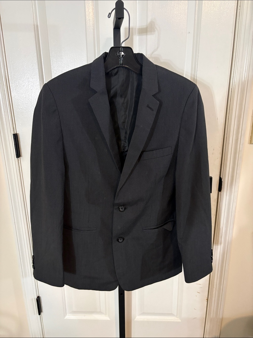 Van Heusen Black Two-Button Sport Coat